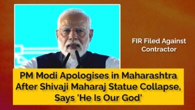 PM Modi apology, Shivaji Maharaj statue collapse