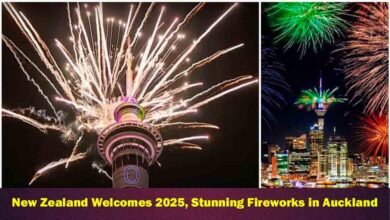 Auckland Sky Tower Fireworks New Year Celebrations 2025