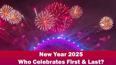 New Year 2025 celebrations First country & Last