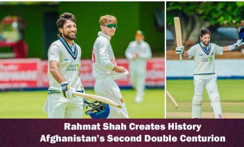 Rahmat Shah Double Century