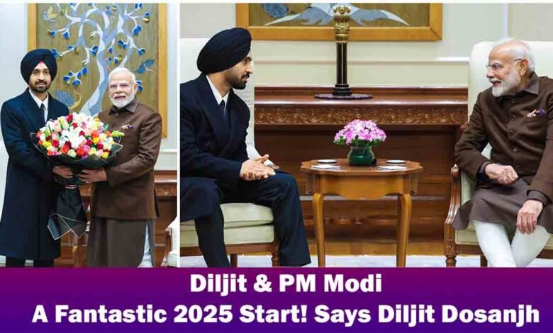 Diljit Dosanjh Meets PM Modi