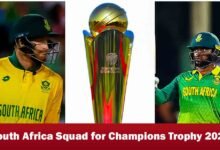 South Africa Champions Trophy 2025 squad