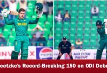 Matthew Breetzke, ODI debut record